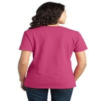 HAITE Women šifon vrhovi čvrste boje tunika bluza za bluzu majica Ljetni tee Office V izrez Majica Plavi