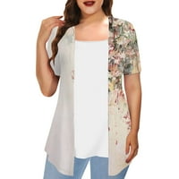 Plaid stalka košulja TOP ženski modni vrhovi casual bluza dugih rukava karirana majica Ženska majica s majicom s dugim rukavima za žene Smanjena i prodaja