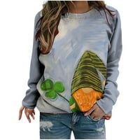 Uskršne majice, ženske gnome majice crtani zeko ispis pulover plus sizer majica na vrhu kratkih rukava