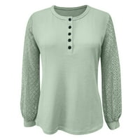 Žene Ležerne prilike sa dugim rukavima, pulover za okrugli otvor za okrugli bluza Plus size casual baged