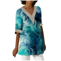 Ženska modna personalizirana retro majica s dugim rukavima s dugim rukavima Top Sheer majica Wofe Wope