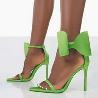 Ženske sandale casual ravnog dna kvadratnog gumba čvrsto boje velike udobne cipele