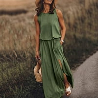 Ženske suknje i haljine - trčanje Maxi haljina ženske suknje zelene veličine m
