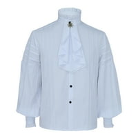 Scyoekwg Trendy rukavi za žene labave lagane bluze Osnovne majice Dugme V-izrez Pletene tuničke košulje