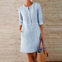 Zunfeo rukav ženski vrhovi Dressy Casual Comfy Loop Fit Slatka trendi majica Cvjetne tiskane tunike