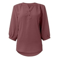 Ženski vrhovi modne casual bluze Udobne majice kratkih rukava