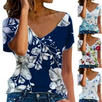 JhpkjTrendy ljetni modni čvrsti boju Muškarci Žene Modeli Majica Jednostavna 3D smiješna smajla