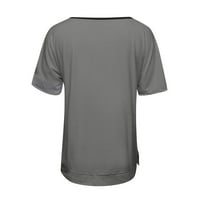 Košulje za žene Trendy Solid bluza plus veličina majica kratkih rukava TOP Ljeto O-izrez bluze Thirts