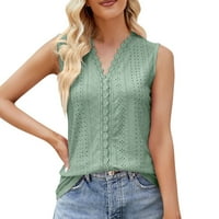 Voguele Ladies Camisole V izrez Ljeto TOP Cvjetni print Cisterne za odmor Turističke majice Boemian