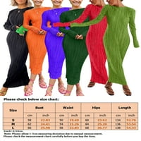 Puntoco Woman Solid Color Pamuk i labav labav Ležerne prilike široke noge Devet-četvrtine hlače tamno