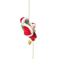 Heiheiup šuplji dvostruki drveni privjesak ukrasi stablo Privjesak Santa Božićni ukrasi Božićni drveni