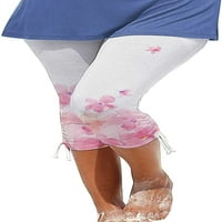 HAITE DAMIES + hlače plus veličina pidžama Postavljena provjera tiskana dva odjeća Ženska noćna rublja
