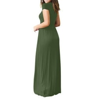 Duks za žene V izrez dukseve udobne vrhove vuča navodnice sa džepnim metvom zelenom veličinom S