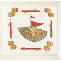 Sargent, John Singer White Modern Wood Framed Museum Art Art Print pod nazivom - Venecijanski kanal,