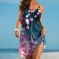 Ženski tankini kupaći kostim za cipele sa plažama na plaži, dvostrano odijelo za kupanje Ljetna uz morska odjeća za djevojčice Criss Cross Comp Bagres setovi ružičaste m