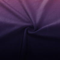 Žene Ljeto od ramena bez rukava Ležerne prilike od ispisane ruffle cijevi Purple M