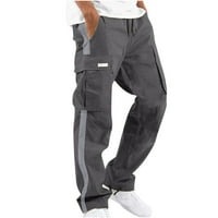 CLLios muške teretne hlače velike i visoke radne hlače na otvorenom taktičke pantalone Udobne vježbe