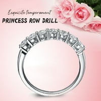 Simu nehrđajući čelični prstenovi za muškarce Ženska prstena za angažman Princess Personalizirani cirkonski