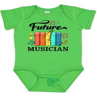 Inktastična budućnost muzičara - Xylophone Music Daft Baby Boy ili Baby Girl BodySuit