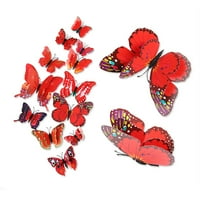 3D DIY zidne naljepnice Hladnjak Kućni dekor Butterfly Naljepnice Dekor sobe