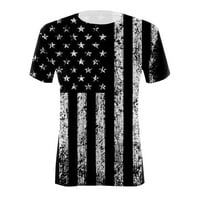 Košulje za žene Labavi dan Neovisnosti za ispis dnevnih ljetnih košulja za O vrat Tenk na vrhu američkog