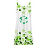 Lopecy-Sta ženska haljina s cvjetnim od tiskane Boho Summer bez rukava plaža Mini haljine za žene bavi