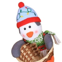 Sretan božićni bombon za skladištenje Početna Nova torba Godina stola Željeznice Dekoracija Snjegovinski