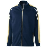 Holloway sportska odjeća za dječake jakna gripa Navy Heather Vegas Gold White 229668