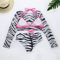Bikini visokog struka Bikini Leopard Print Tummy Control kupaći kostim plus veličina kupaći kostim za