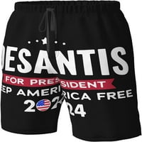 Muška desantis drži Ameriku besplatne kratke hlače plivaju kovčeg sa džepovima Lounge hlače plivaju
