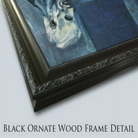 Primećeni healds i -mini matted crnarna ukrašena uokvirena umjetnička tiska Selkirk, Edward