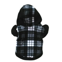 Talus PET džemper dvostruko u boji univerzalni pseći džemper za pse za hodanje crno bijeli plaid xl