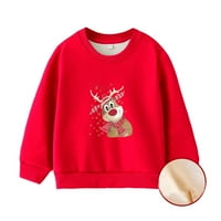 Bogderr 1-16y Kids Boys Girgi Božićne dukseve za dukseve za decu za debelu duge od tiskanih pulover