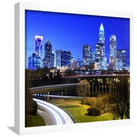 Downtown Charlotte, Sjeverna Karolina, Sjedinjene Američke države. Skyline, UKLJUČEN U Art Print Wall