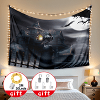 Halloween Tapistry, zidna tapise za tapetu za lobanje, za spavaću sobu dnevni boravak College Dorm Home