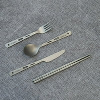 Leke Titanium sporna vilica za rezanje kašika štapići za kampiranje pribor za pribor za jelo