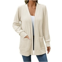 Prevelizirani džemperi za žene Cardigan bavi se dugim rukavima Plus veličine kardigan dugim prevelikim