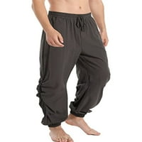 Paille muške ravne hlače ugrađene jogger loungewear ravno noga ljetna pantalona na dnu