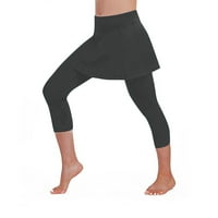 Ženske ležerne suknje teniske hlače Sportska fitness obrezirani Culots Tummy Control Squat Off ultra