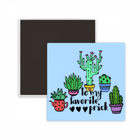 Na moj omiljeni kaktus kvadratni cerac frižider magnet zadržava memento