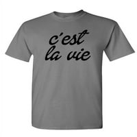 'Est la vie - Unise pamučna majica majica, crvena, 3xl