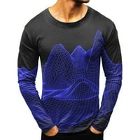 Nova modna majica za majicu Bluza pulover muns modni casual sportski apstraktni digitalni tisak okrugli