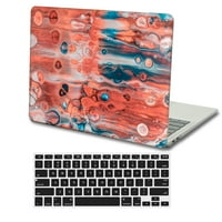 Kaishek plastični Hard Case Cover kompatibilan sa. Rel. MacBook zračni mrežni prikaz dodirni ID + crni poklopac tastature Model: crvena serija 0578