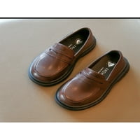 Unisex-Child Loafers Vjenčani stanovi Jedinstvene obuće Dječje vintage kožne cipele dječake Djevojke