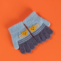 Dječji Golves Toddler Baby Girls Boys Warm Topla crtana medvjeda imitacija kašmire pune prste rukavice zimske rukavice