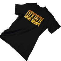 kimaran crno-žuti jednostavni citati, učinimo to majicom ujedini kratki rukav