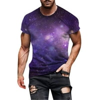 Muška majica ulica 3D digitalni tisak okrugli vrat kratki rukav na majici za kratke poklone za muškarce