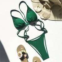 Optivno odijelo za žene jednodijelni kupaći kostim bikini puni kostim kupaći kostim kupaći kostim Žene zeleni m
