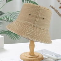 Ruhuadgb prolični šešir za sunčanje prozračan traper kratki rub ribar za na otvorenom