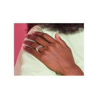 Carat Diamond Crossover prsten u 14k bijelo zlato